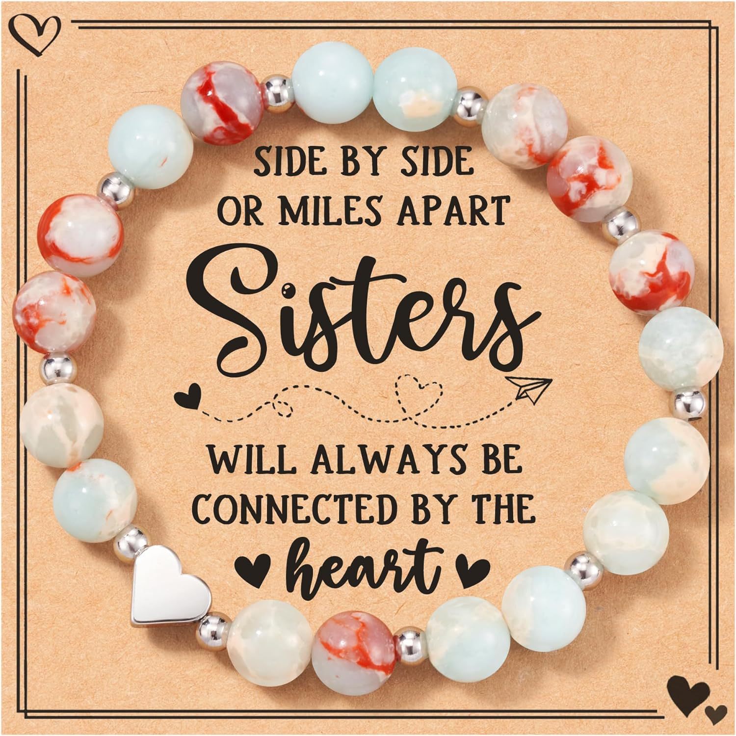 Shoushan stone bracelet sister card