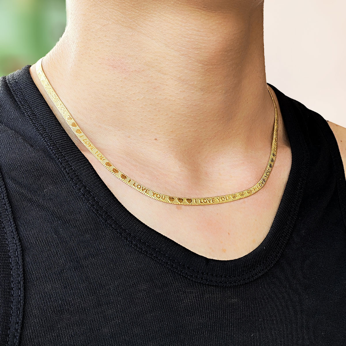 Gold I LOVE YOU45cm