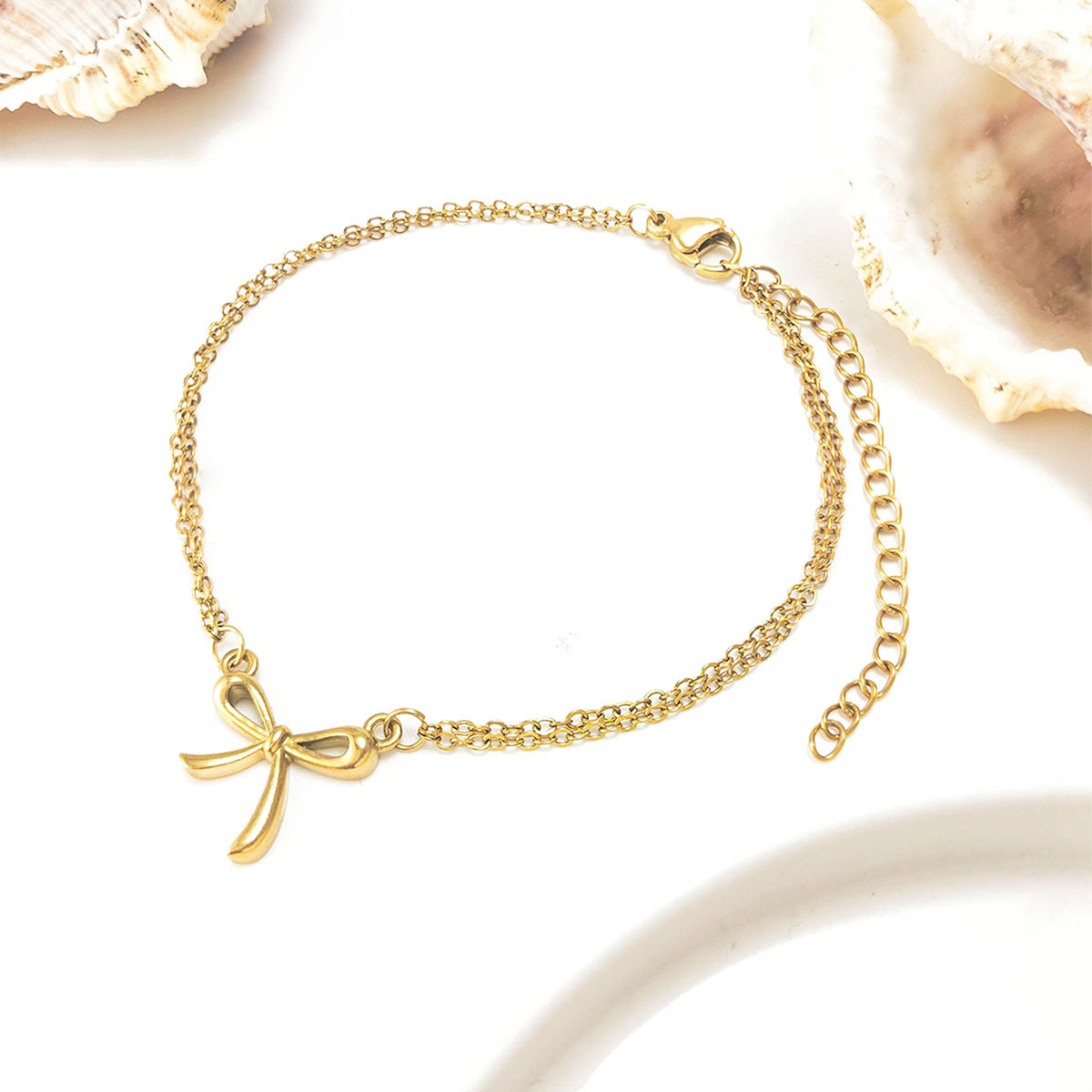 Gold anklet