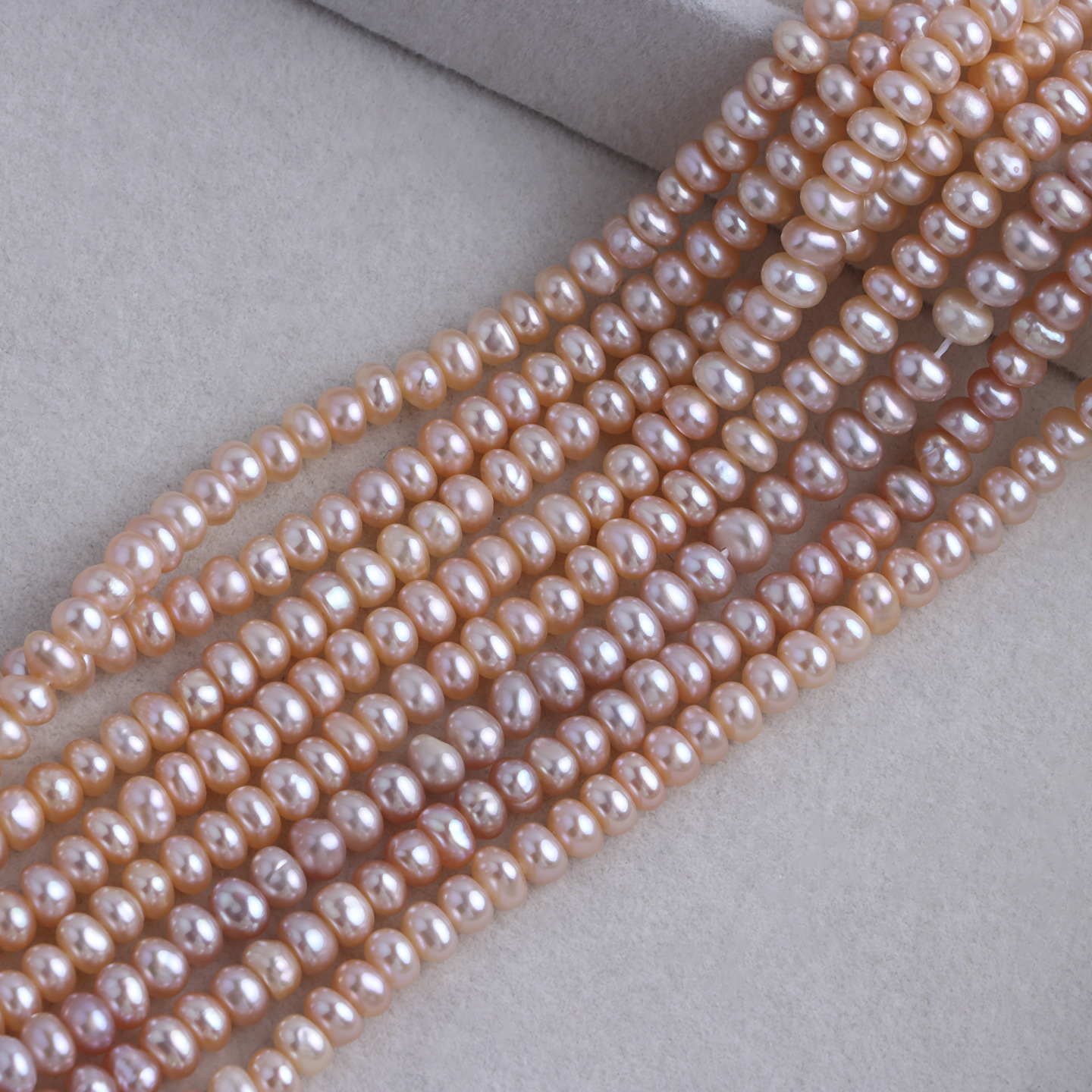 Orange 4-5mm abacus beads 1 string