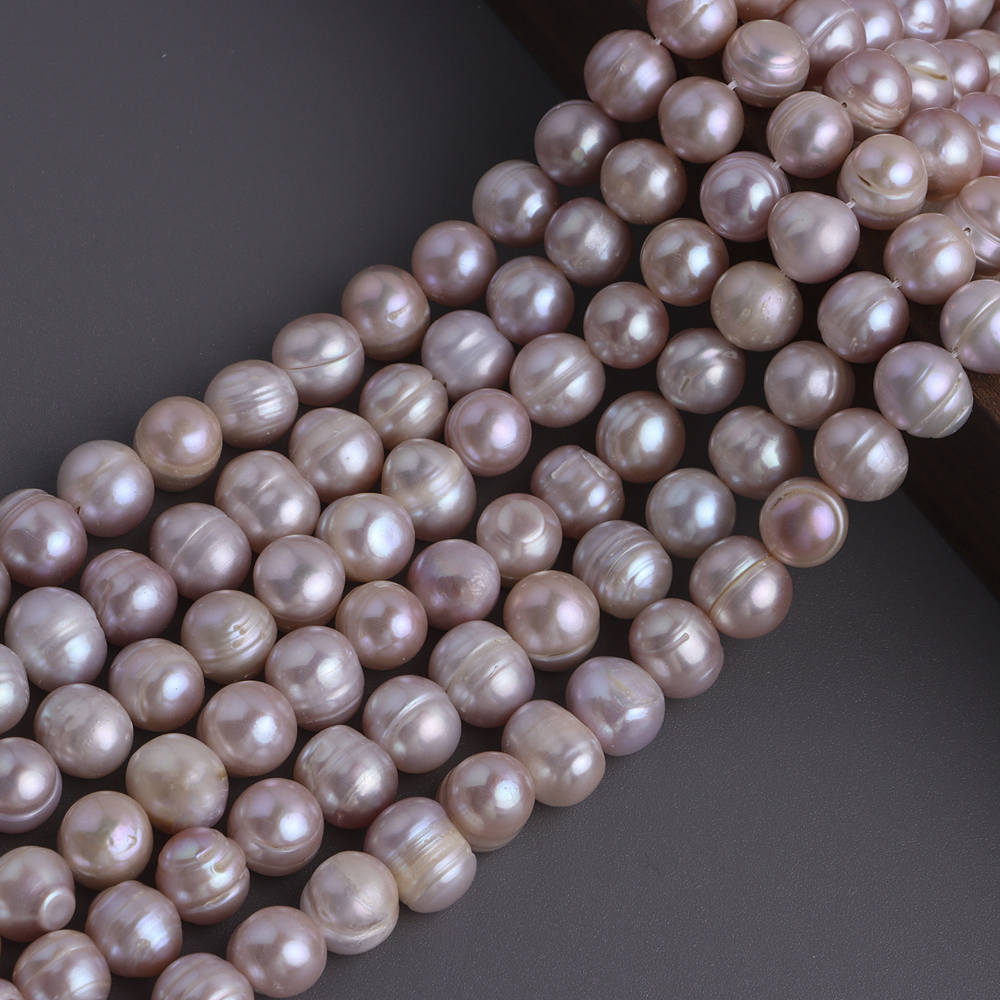 Pink 10-11mm threaded ball 1 string