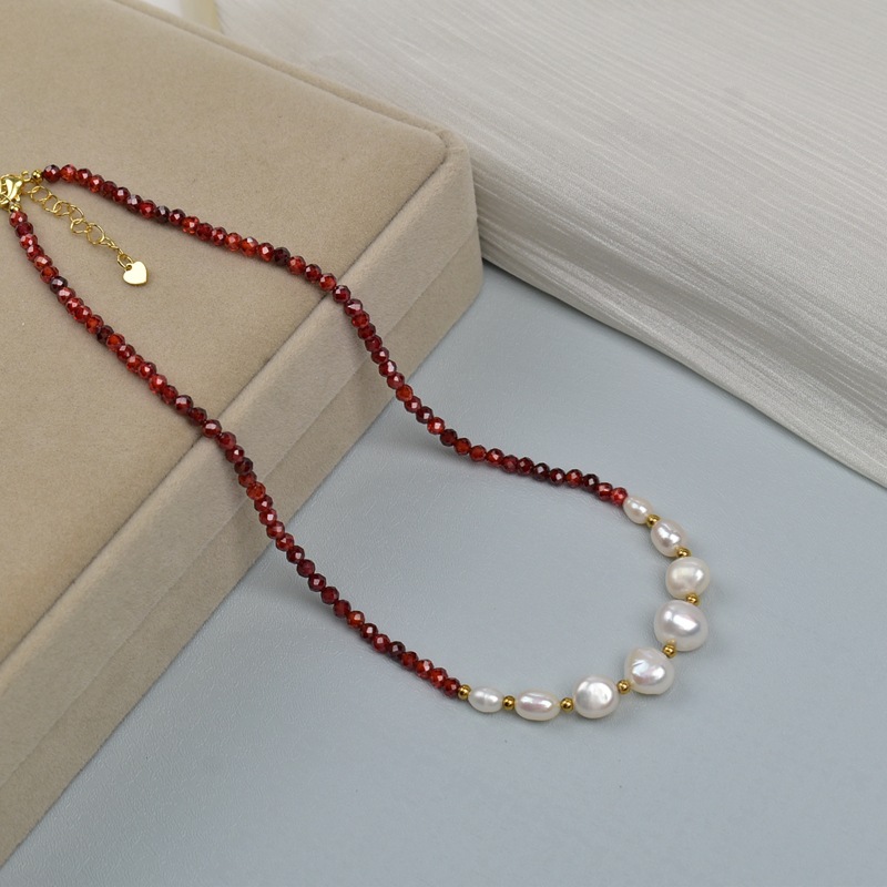 Cp309-red zircon baroque special shaped beads