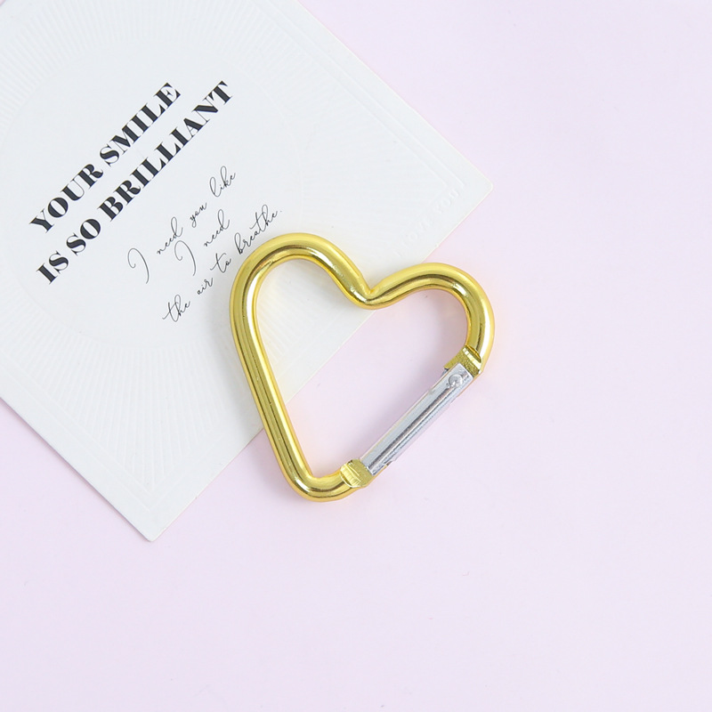 [light yellow] electroplated love spring buckle