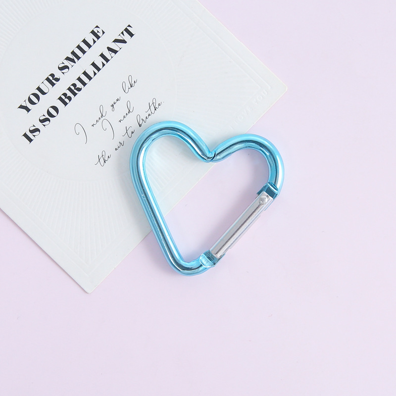 [light blue] electroplated love spring buckle