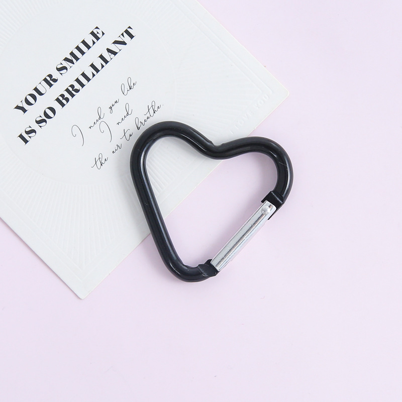 [black] electroplated love spring buckle