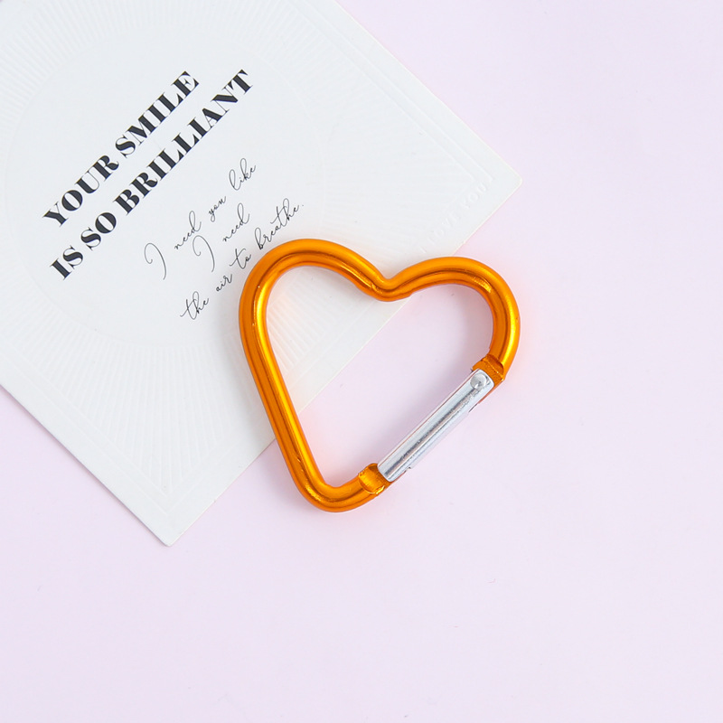 [orange] electroplated love spring buckle