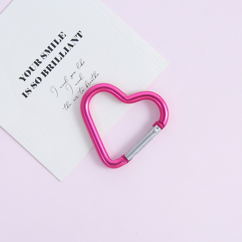 [rose red] electroplated love spring buckle