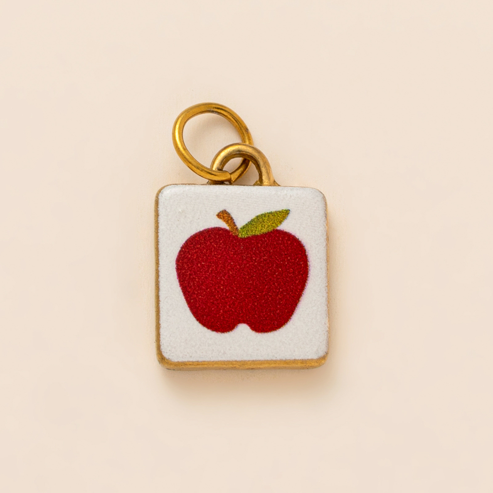 White apple pendant