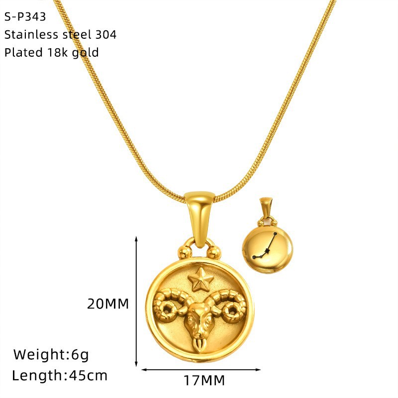Sp343g-1 (aries) snake chain