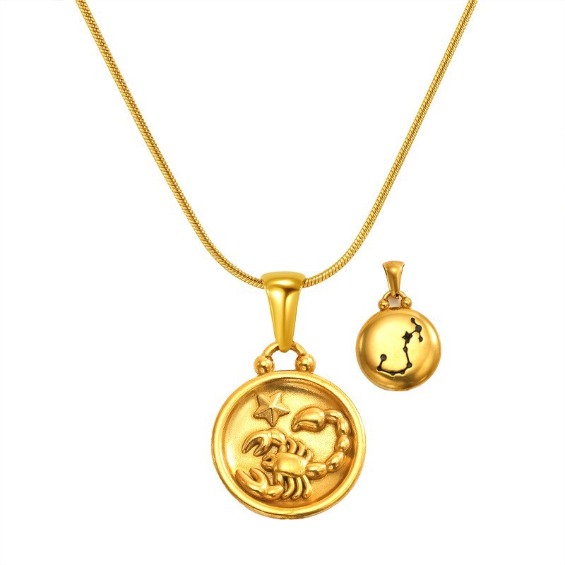 Sp343g-8 (scorpio) snake chain