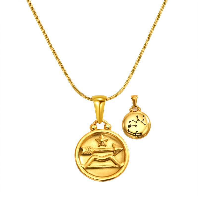 Sp343g-9 (sagittarius) snake chain