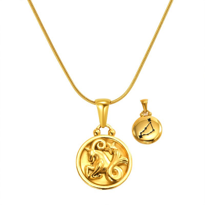 Sp343g-10 (capricorn) snake chain