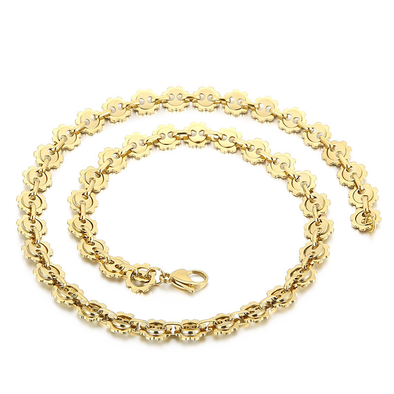 Gold necklace 65cm=kn228556-z