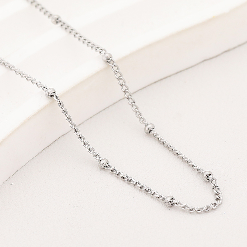 40cm 5cm extender chain steel color