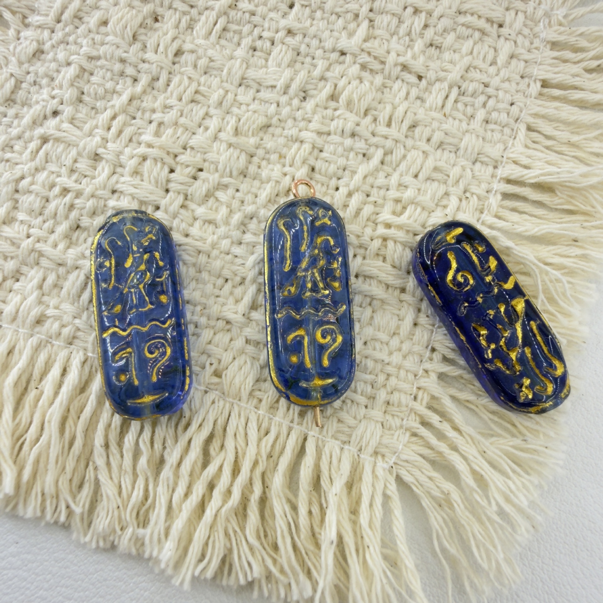 Transparent sapphire blue