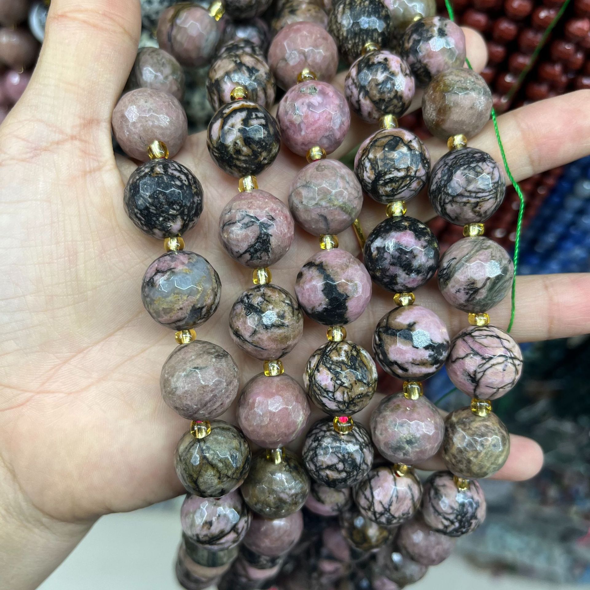 Black lines and red lines