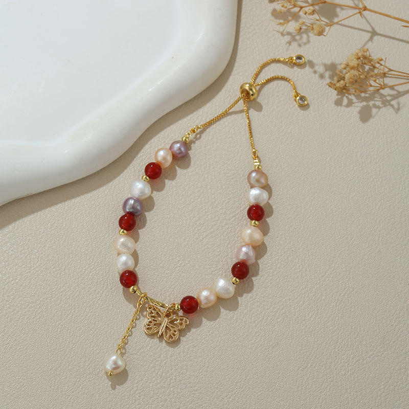 B4286 natural pearl candy color butterfly