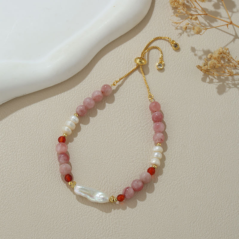 B4289 natural pearl pipa beads