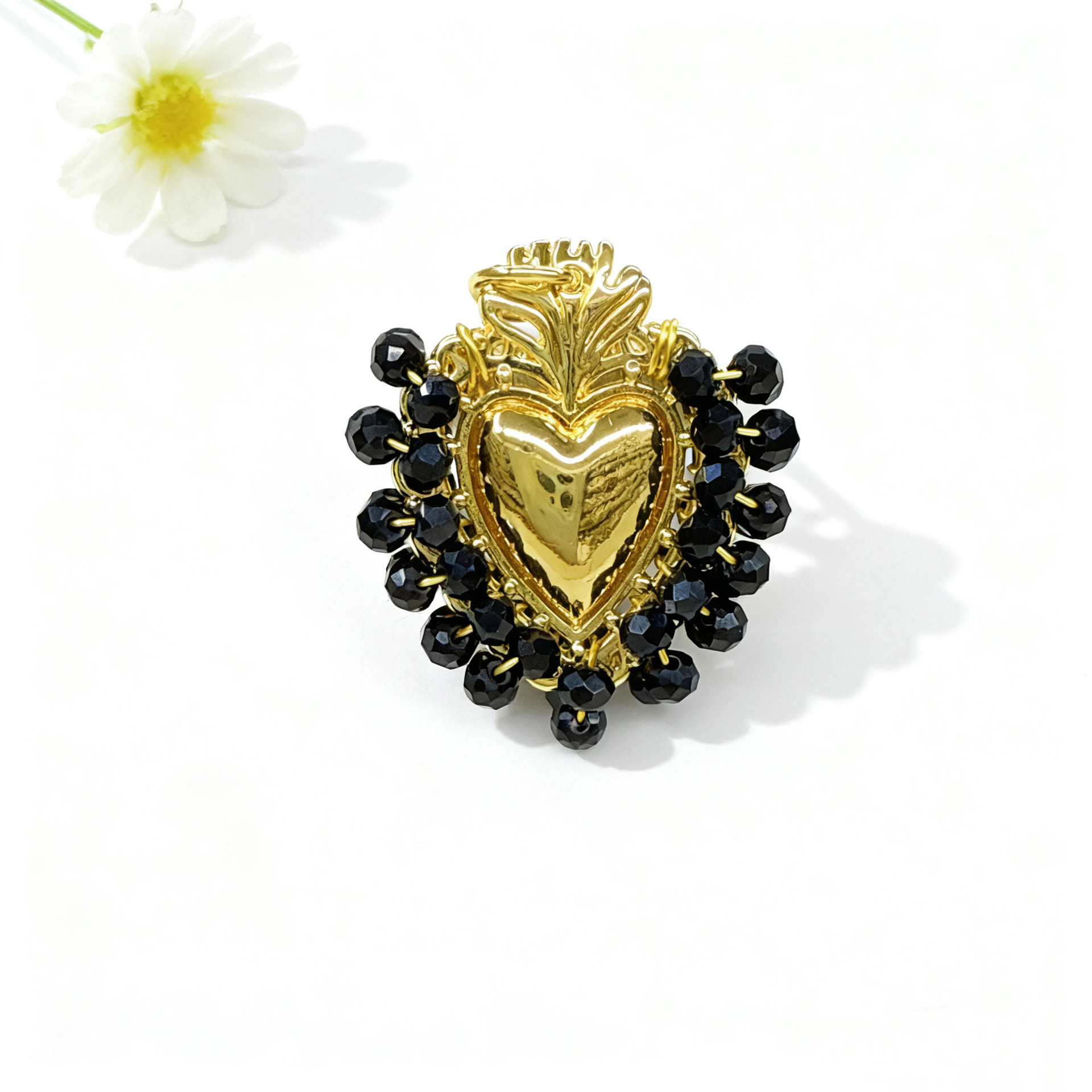 Black love pendant