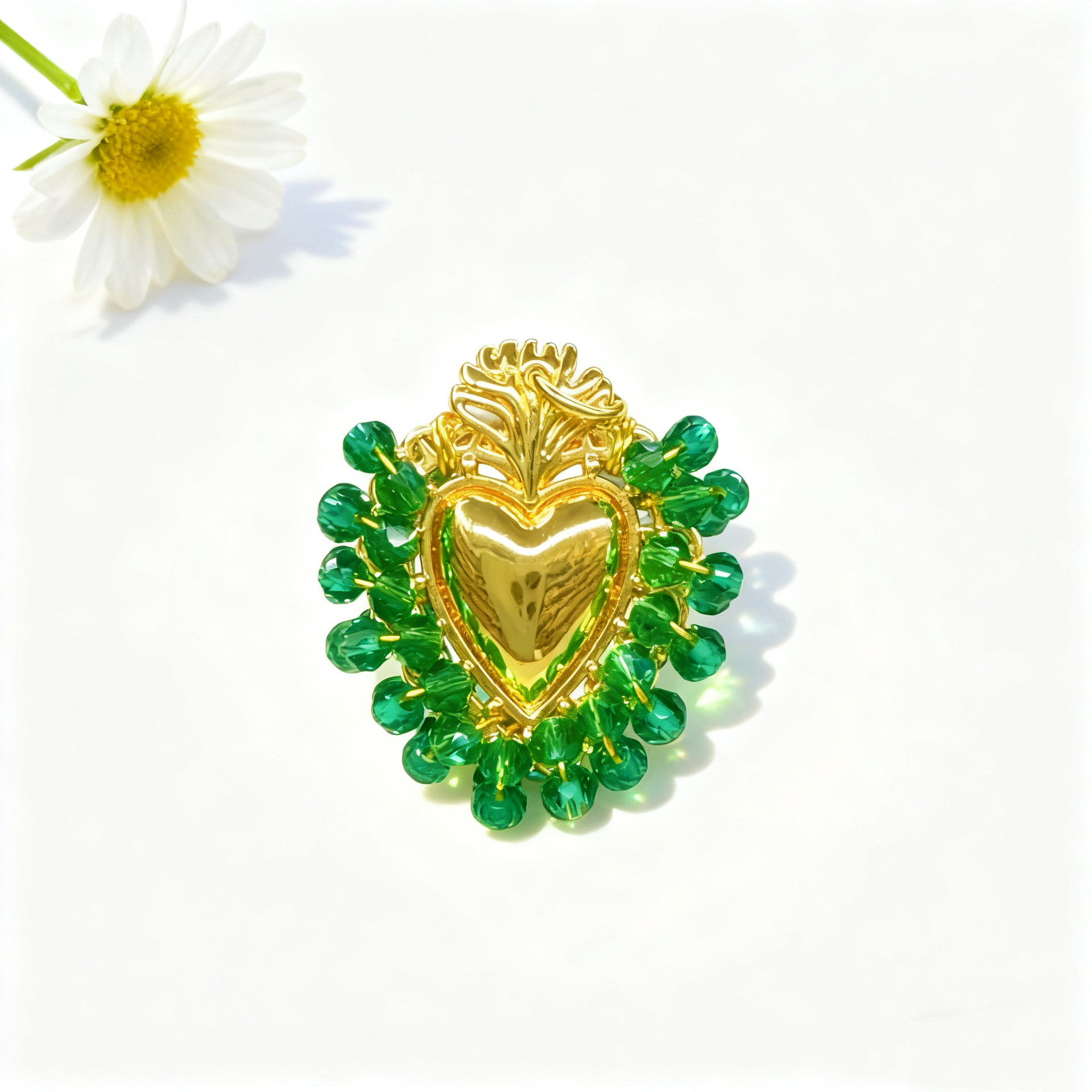 Green love pendant