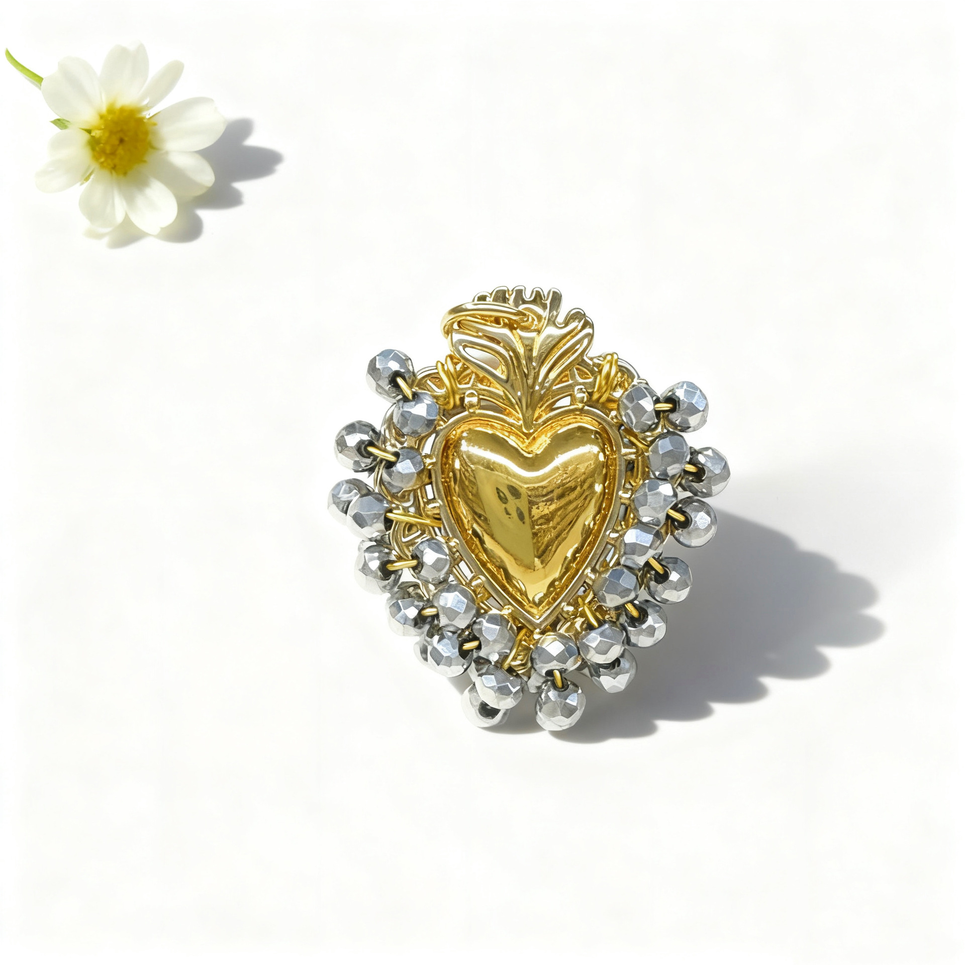 Gray love pendant