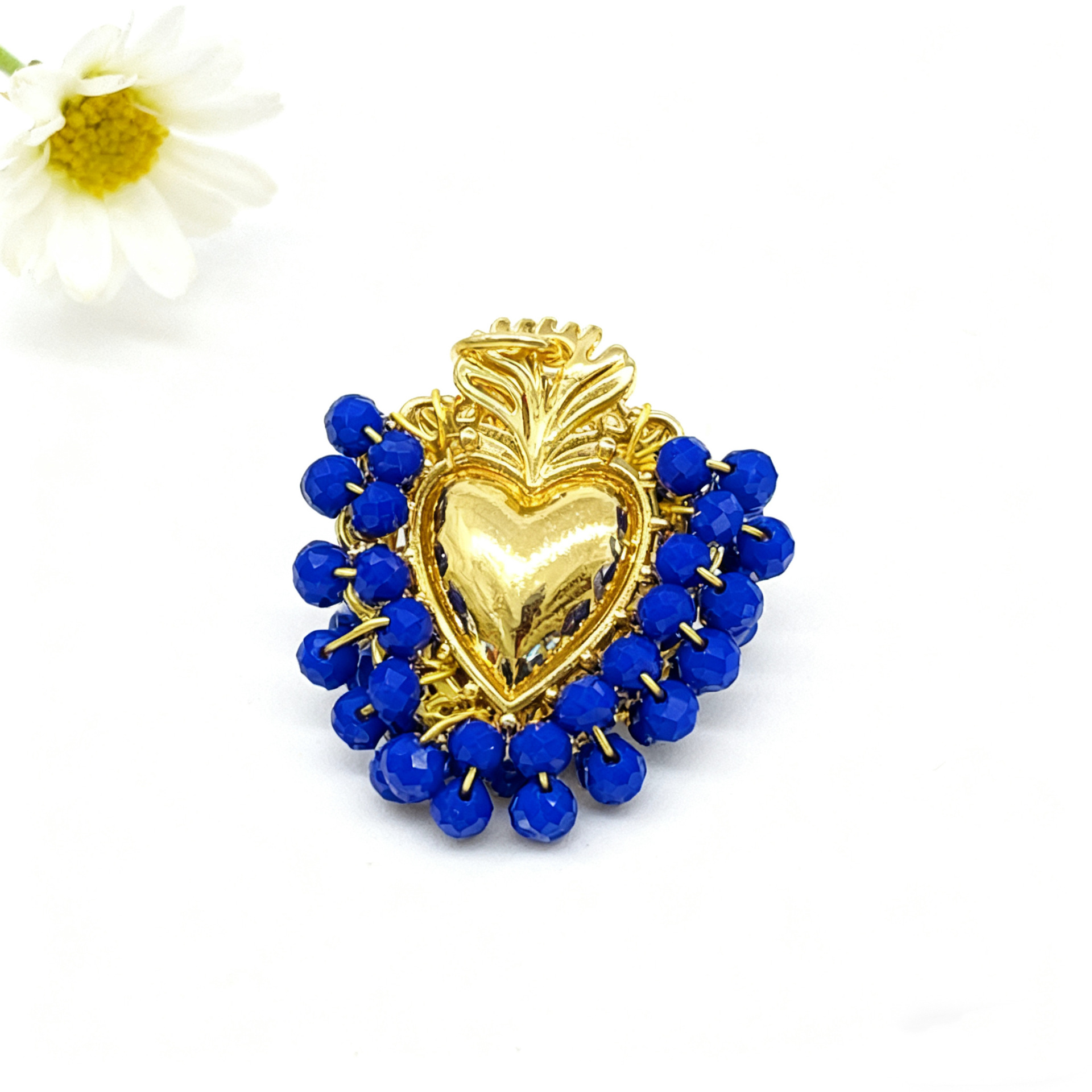 Dark blue love pendant