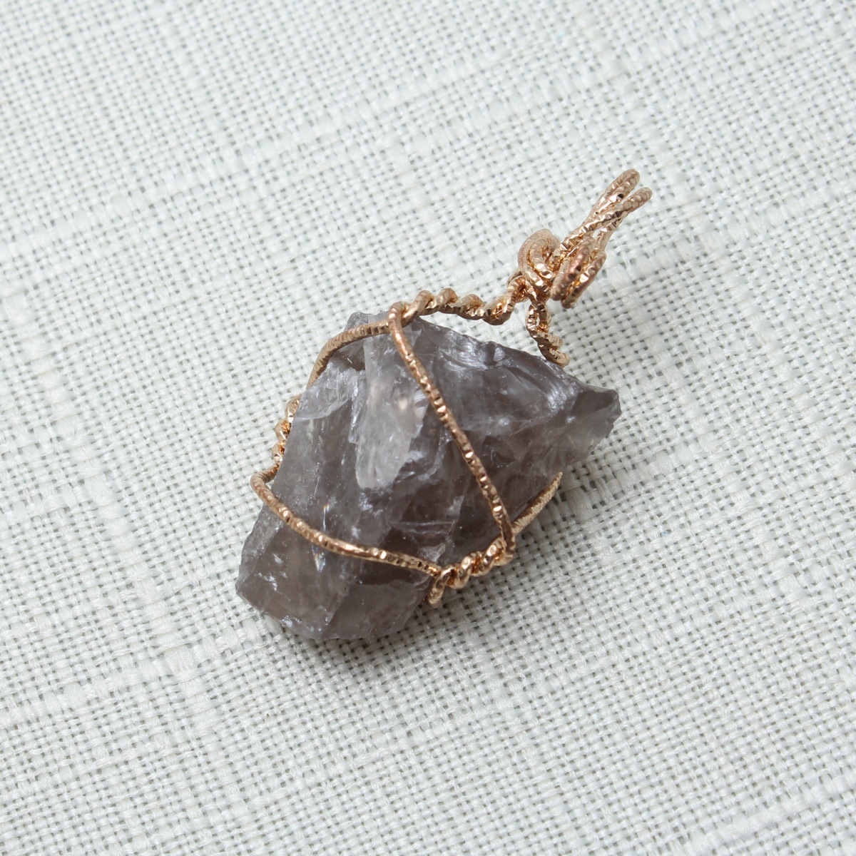 Purple gray crystal stone