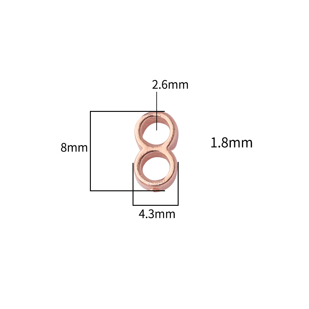 8 Word accessories-rose gold single