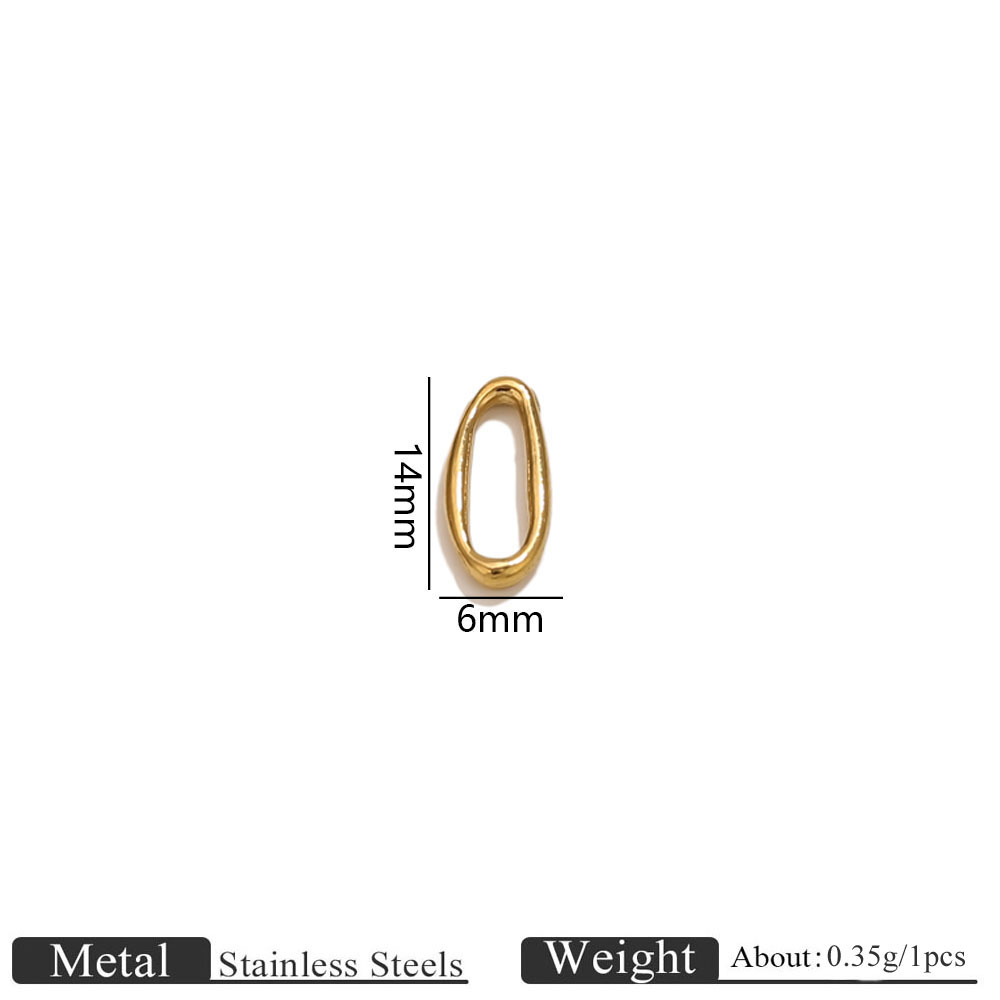 Golden special-shaped frame-small size 6*14mm