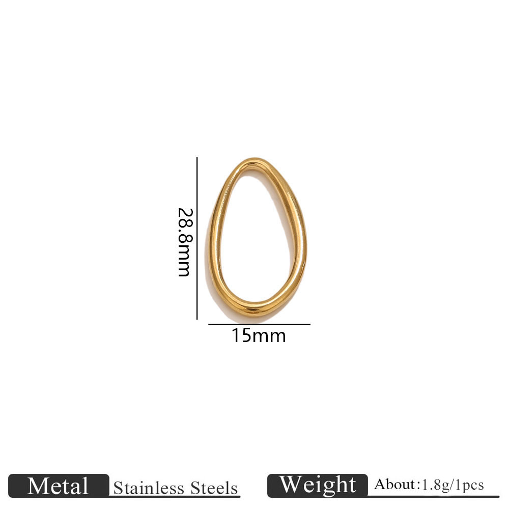 Gold special-shaped frame-medium size 9*21.5mm