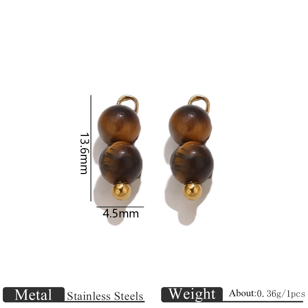 4mm golden tiger eye stone pendant