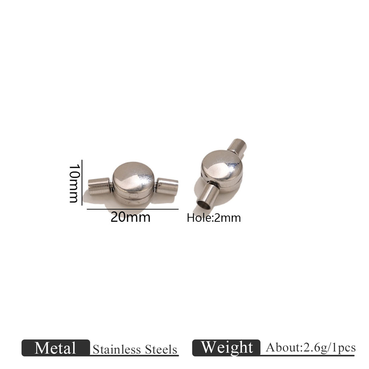 Steel color round connection