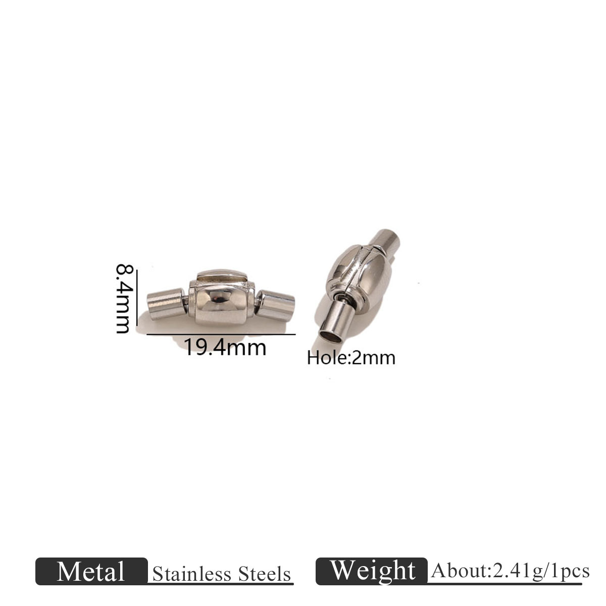 Steel color cylindrical connection style 1
