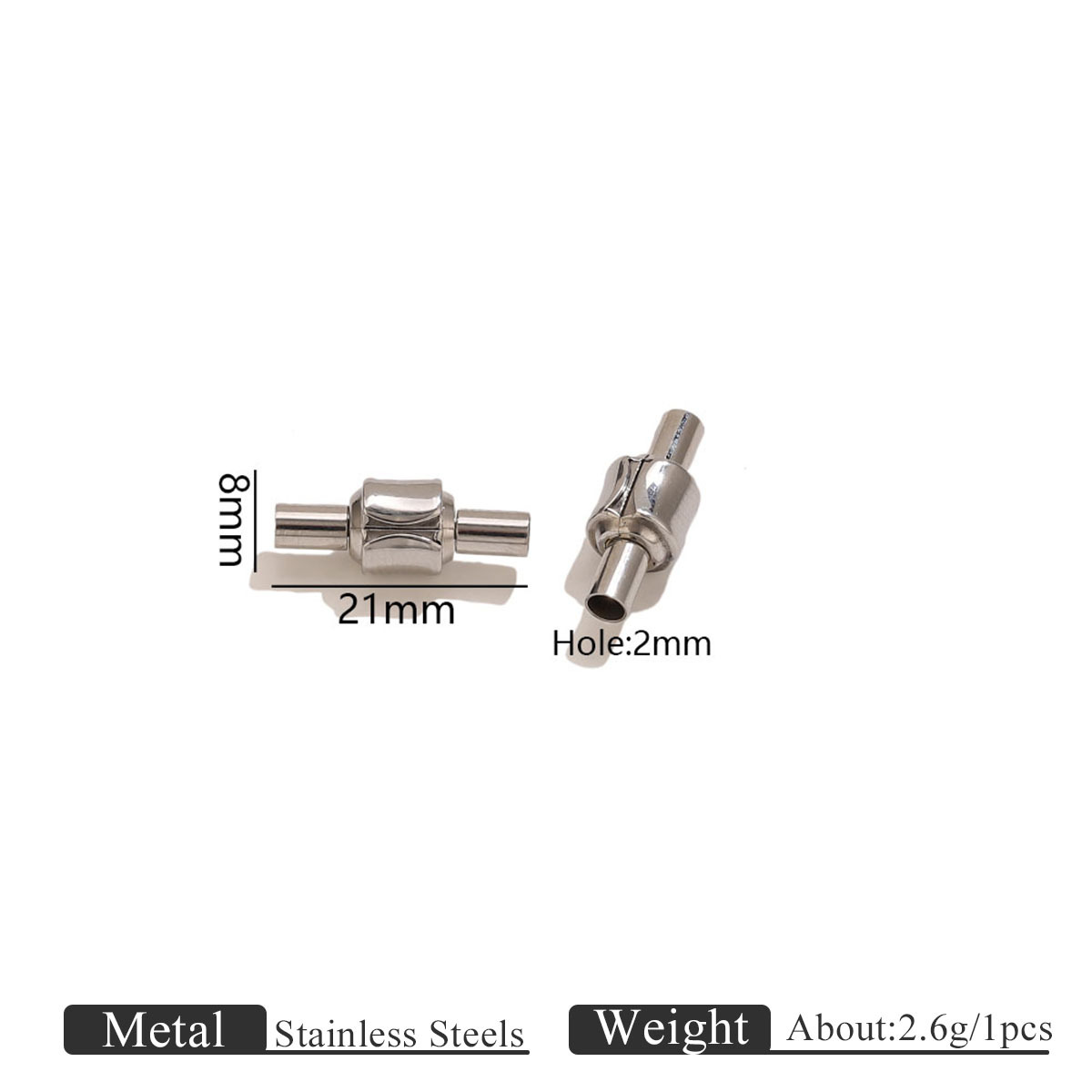 Steel color cylindrical connection style 2