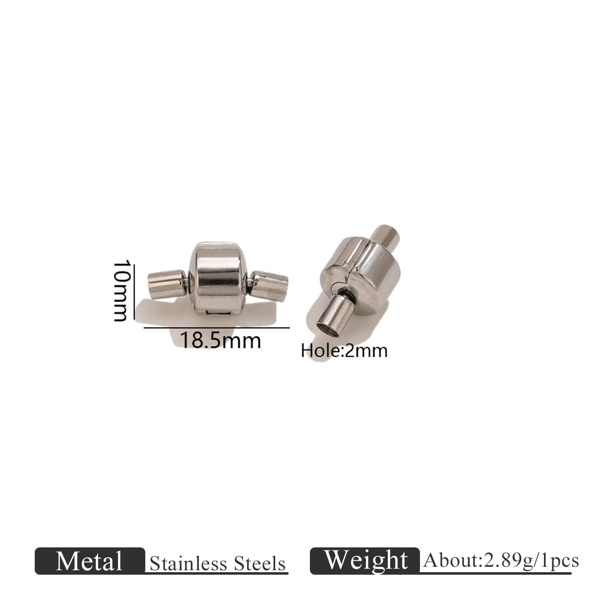 Steel color cylindrical connection style 3
