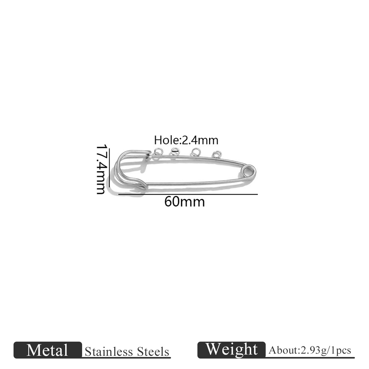 Welding pin 60cm steel color