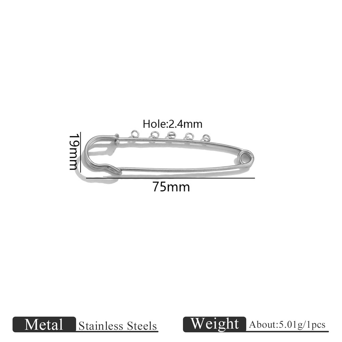 Welding pin 75cm steel color