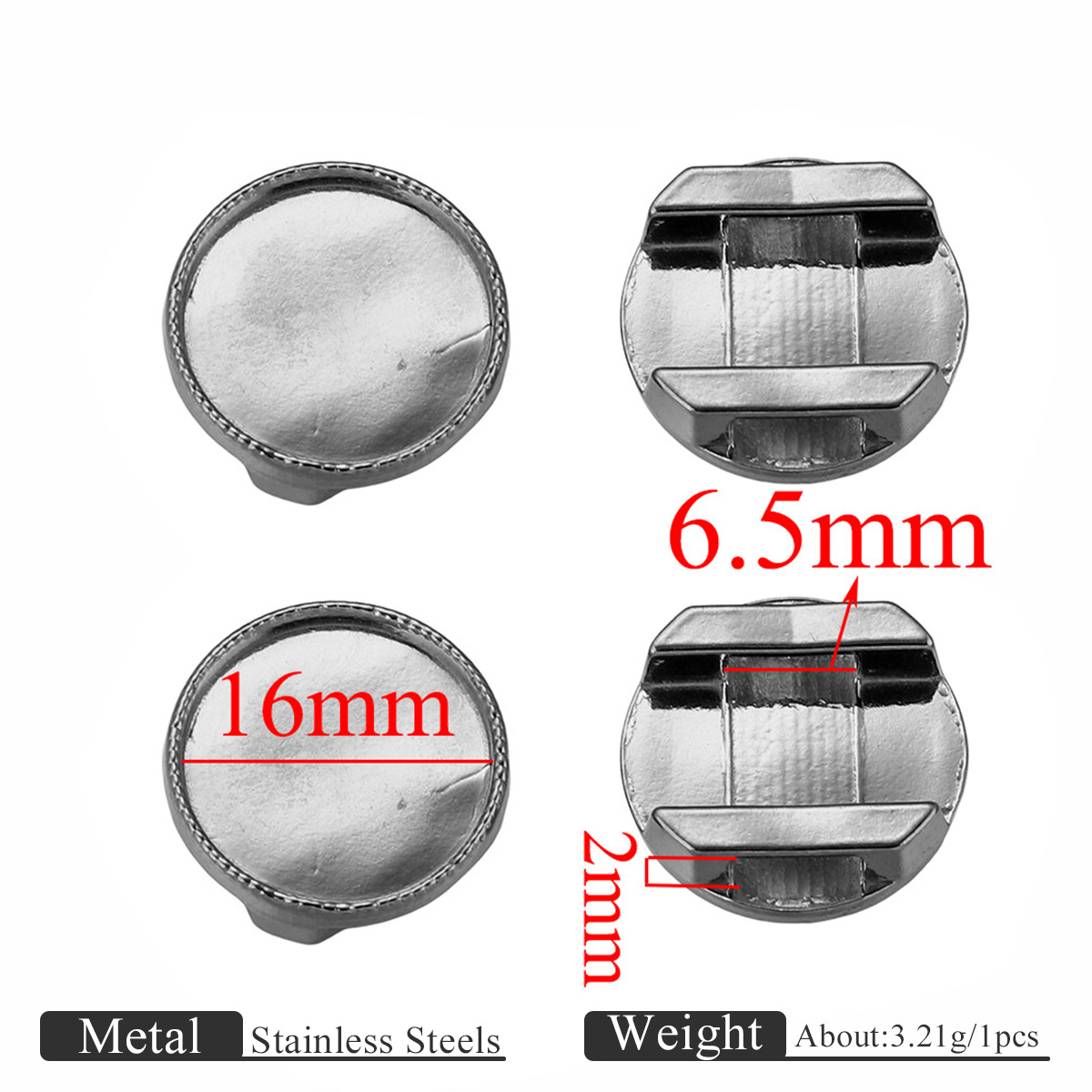 Steel color round 16mm