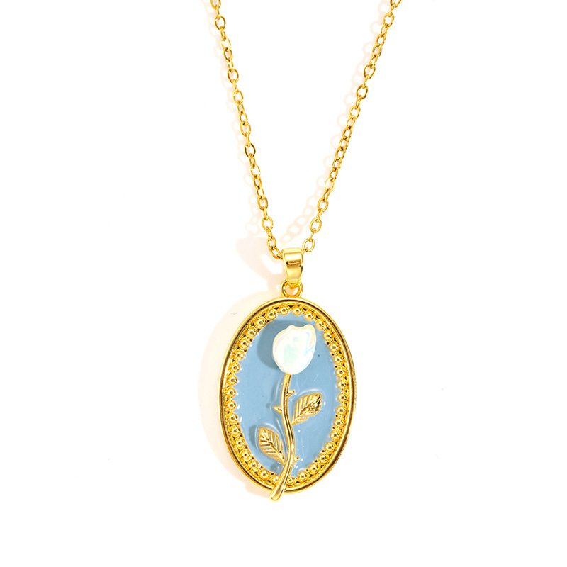 Tulip necklace-gold-1.75cm