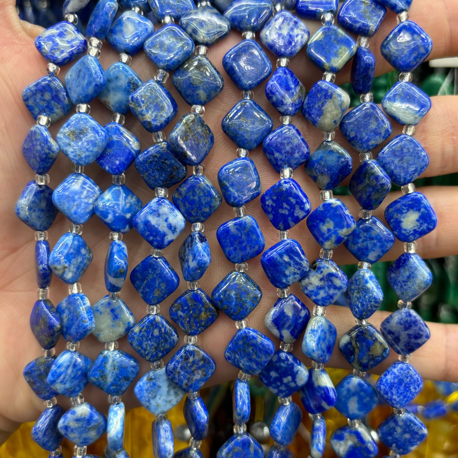 10x10 diagonal square pieces (about 29 pieces)