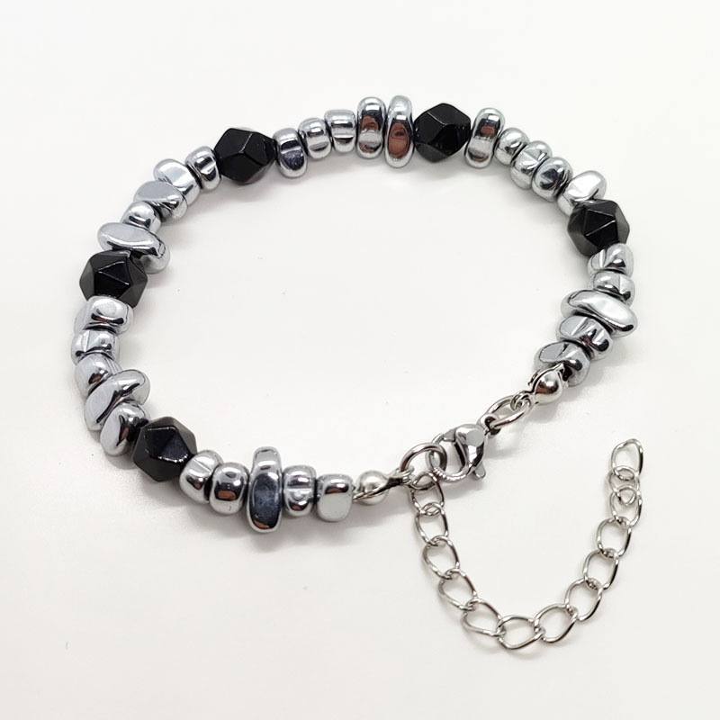 02 faceted black onyx bracelet