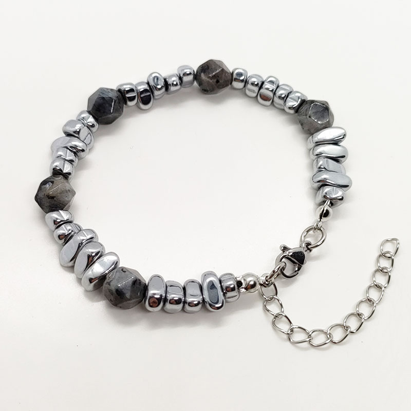 04 faceted glitter stone bracelet
