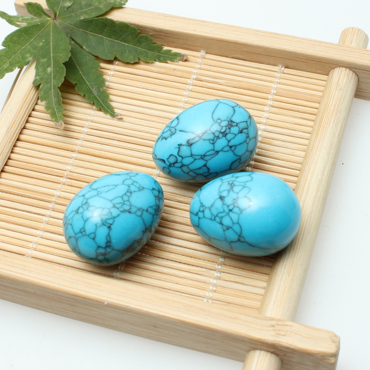 Black striped green turquoise