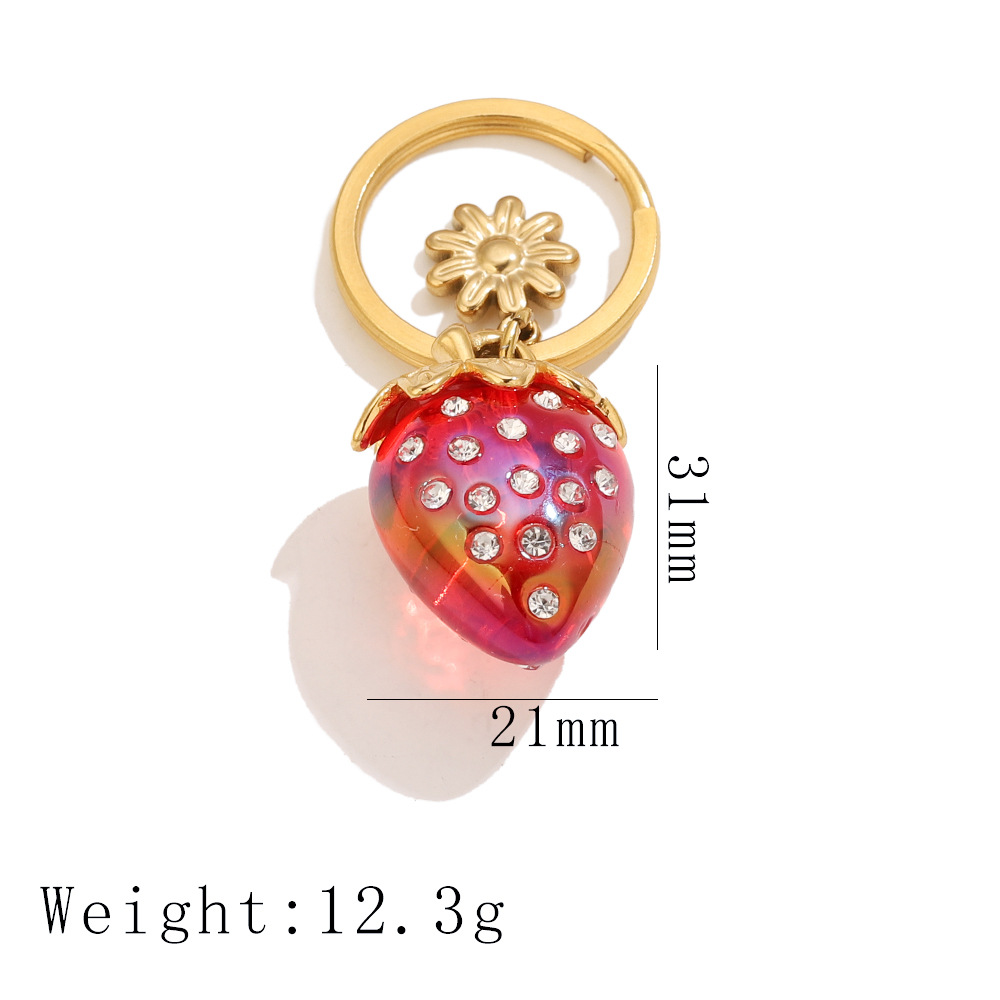 Single strawberry - red