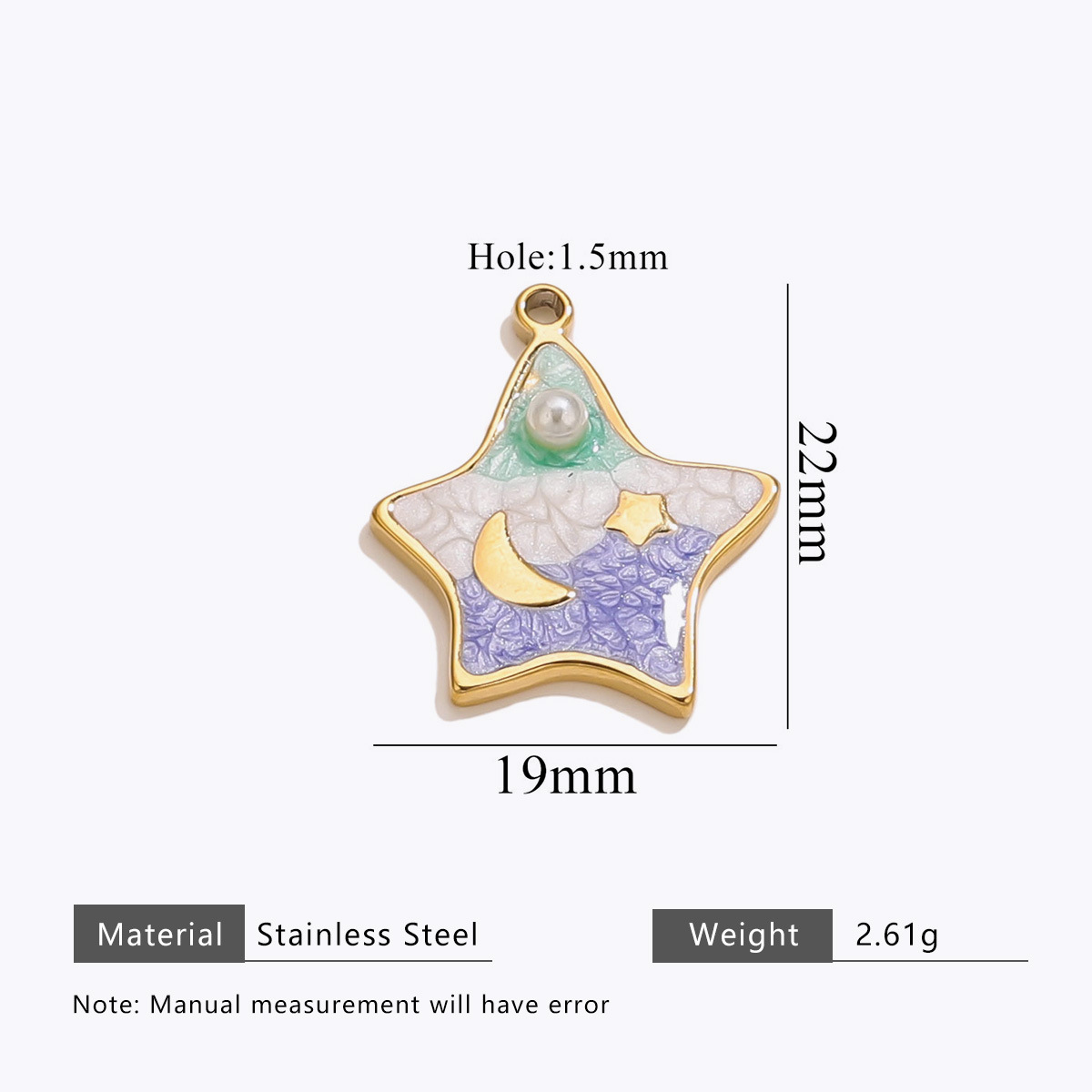 Stars-green white blue