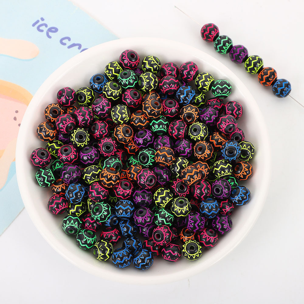 Black and colorful patterns