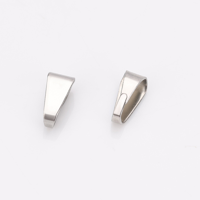 Stainless steel/smooth closed melon buckle/steel color/3.5*7mm