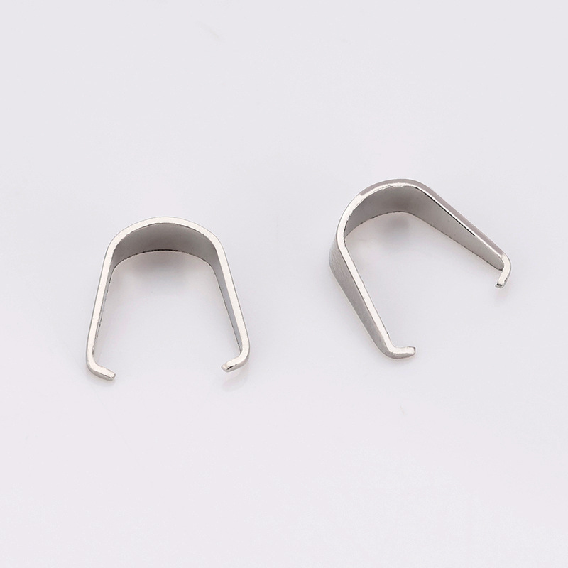 Stainless steel/open melon buckle/steel color/3*7mm