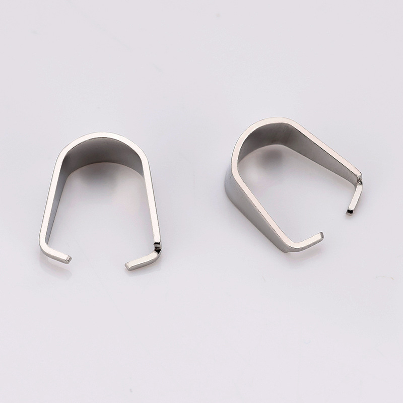 Stainless steel/open melon buckle/steel color/5*10mm
