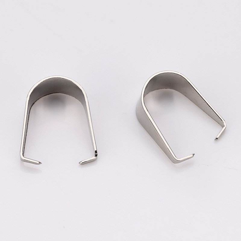Stainless steel/open melon buckle/steel color/6*12mm